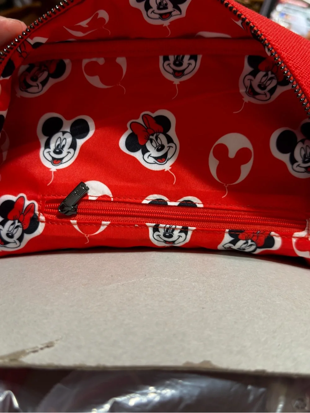 Disney Red Mickey & Minnie Balloon Backpack